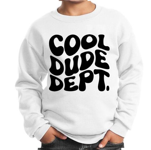 KIDS CREWNECK - DUDE BLK (Toddlers)