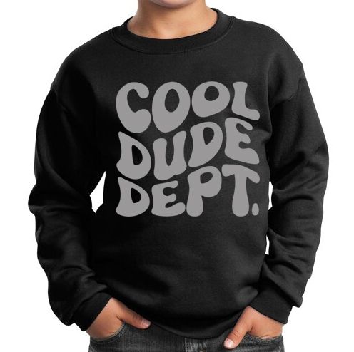 KIDS CREWNECK - DUDE GREY (Toddlers)