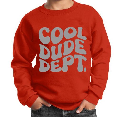 KIDS CREWNECK - DUDE GREY (Toddlers)