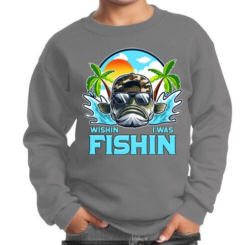 KIDS CREWNECK - FISHIN (Toddlers)