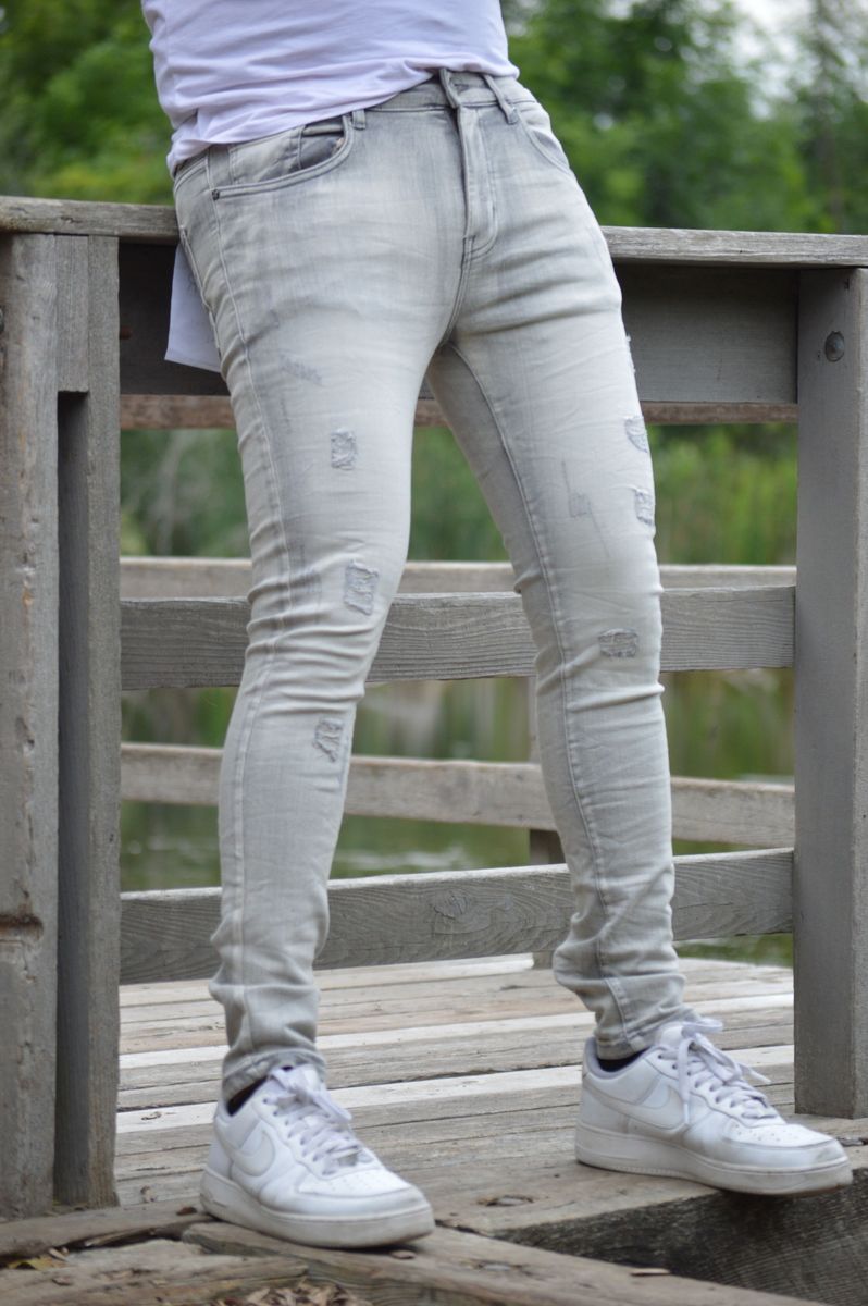 SUPER STRETCH DENIM - SLIM FIT - BANANA GREY (DZTR-288)