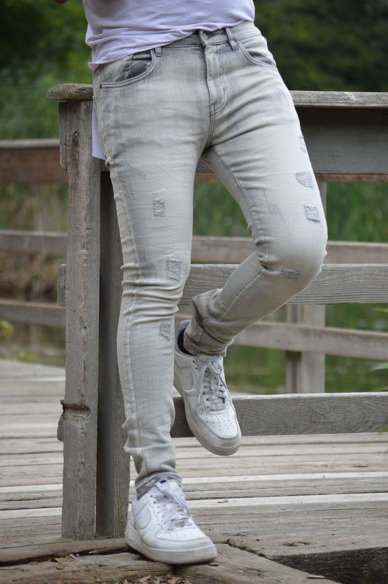 SUPER STRETCH DENIM - SLIM FIT - BANANA GREY (DZTR-288)