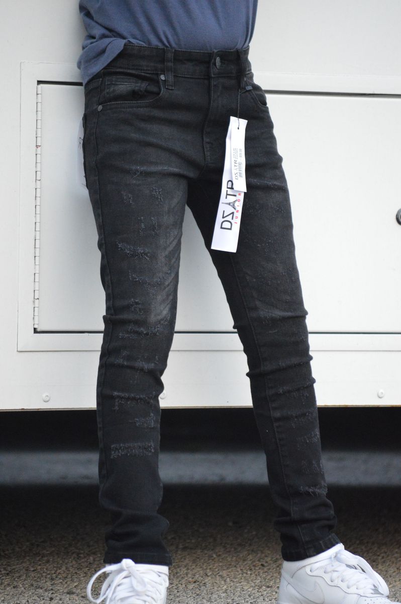 KIDS ULTRA STRETCH DENIM - BLACK SUBTLE (DZTR-K-001)