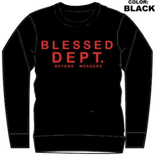 CREW NECK- BLESSED GREY (DZTR-BLESSED RED)