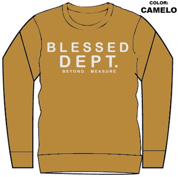 CREW NECK - BLESSED BLCK (DZTR-BLESSED WHITE)