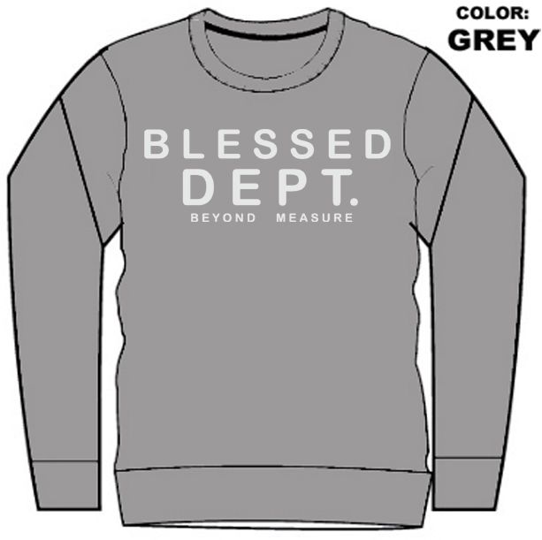 CREW NECK - BLESSED BLCK (DZTR-BLESSED WHITE)