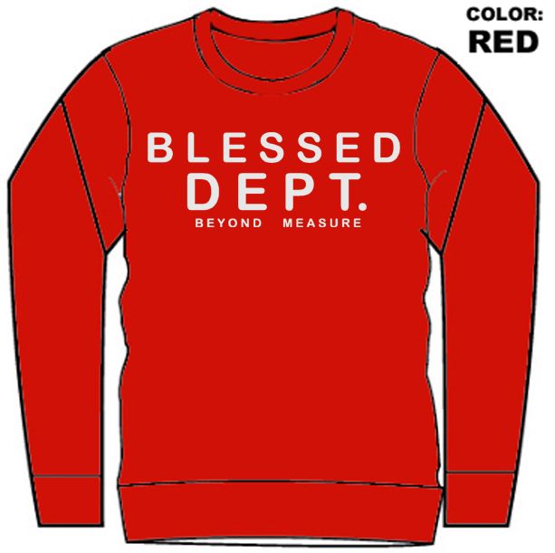 CREW NECK - BLESSED BLCK (DZTR-BLESSED WHITE)