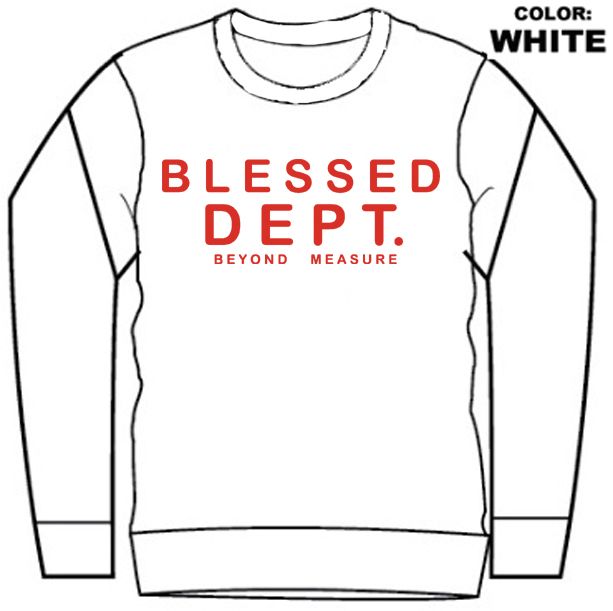 CREW NECK- BLESSED GREY (DZTR-BLESSED RED)