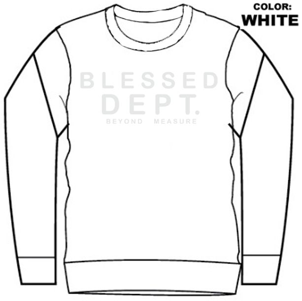 CREW NECK - BLESSED BLCK (DZTR-BLESSED WHITE)