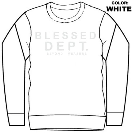 CREW NECK - BLESSED BLCK (DZTR-BLESSED WHITE)