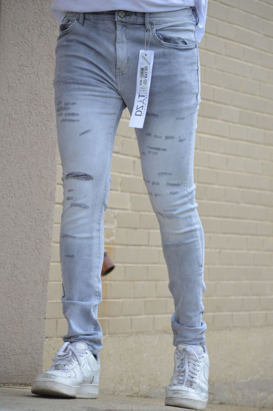 SUPER STRETCH DENIM - SLIM FIT - ICE GREY(DZTR-291)