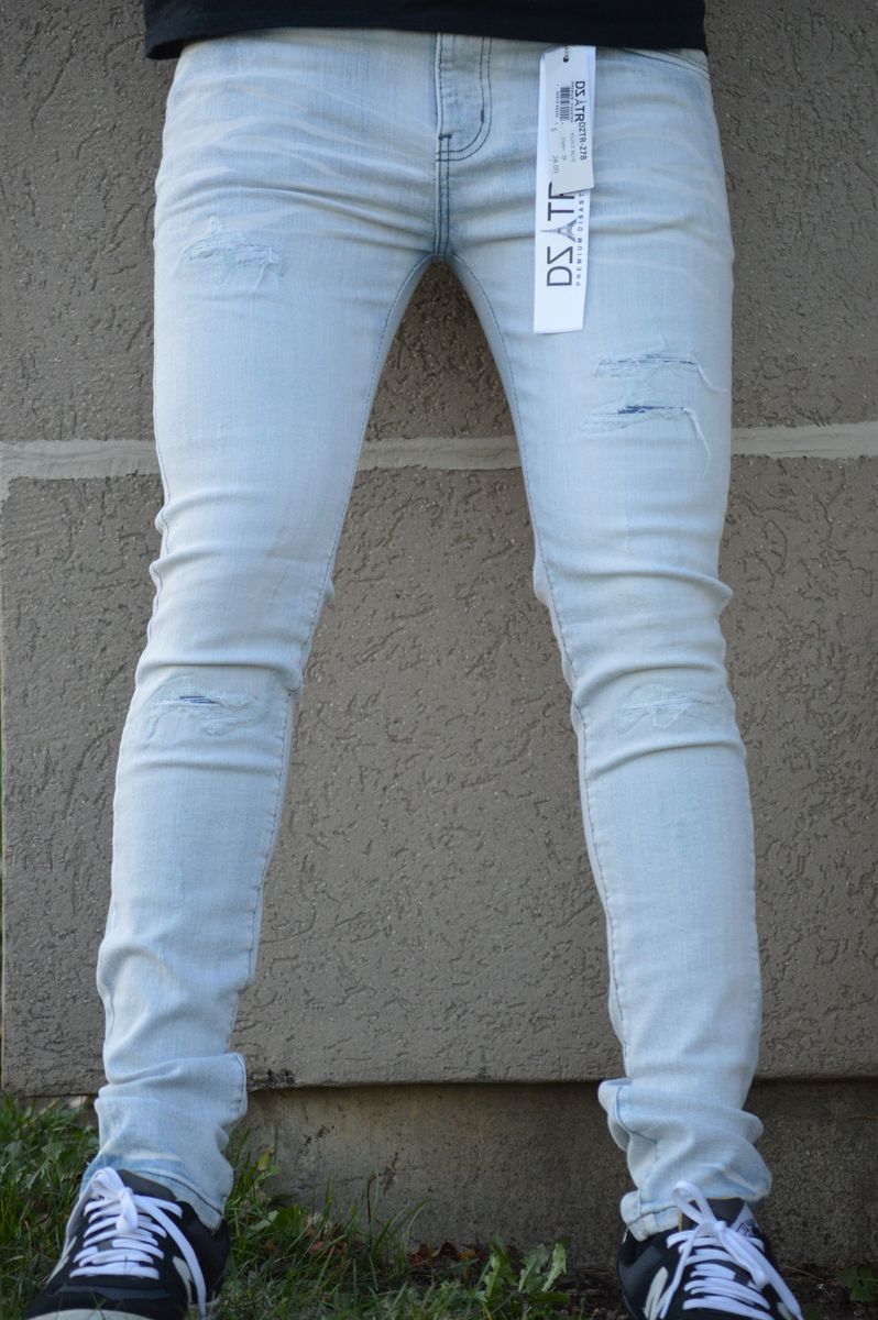 SUPER STRETCH DENIM - SLIM FIT - ICE BLUE (DZTR-278)