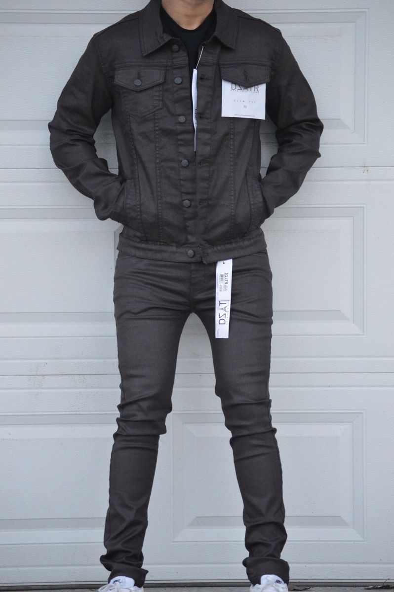 "WAX JACKET" - MAROON-BLK