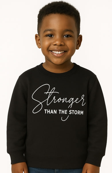 KIDS SWEATSHIRT - STRONG - BLACK