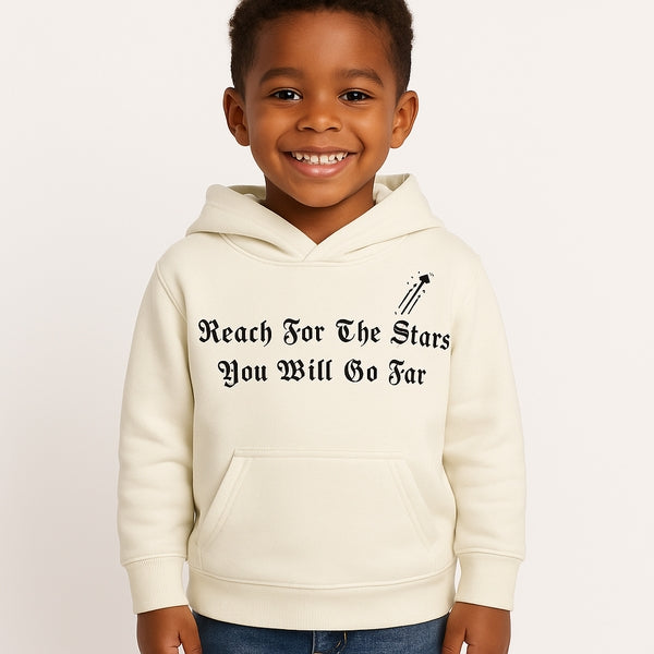 KIDS HOODIE - STARS - BEIGE