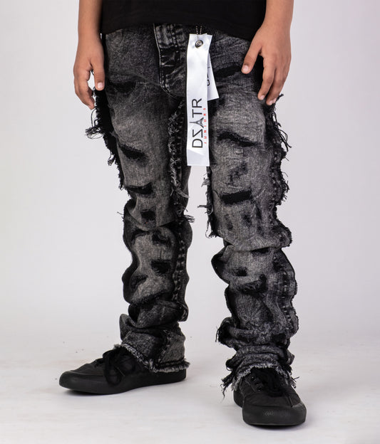KIDS DENIM WASHED BLACK DZTR_K052