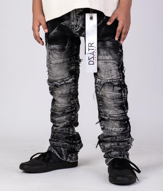 KIDS DENIM WASHED BLACK DZTR_K051