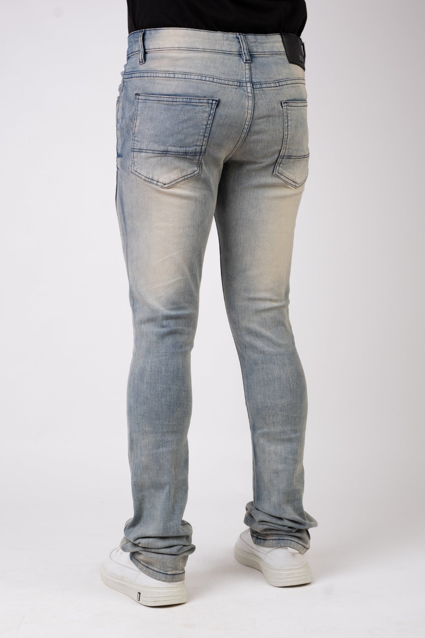 MENS STACKED ULTRA STRETCH DENIM -VINTAGE DZTR -494