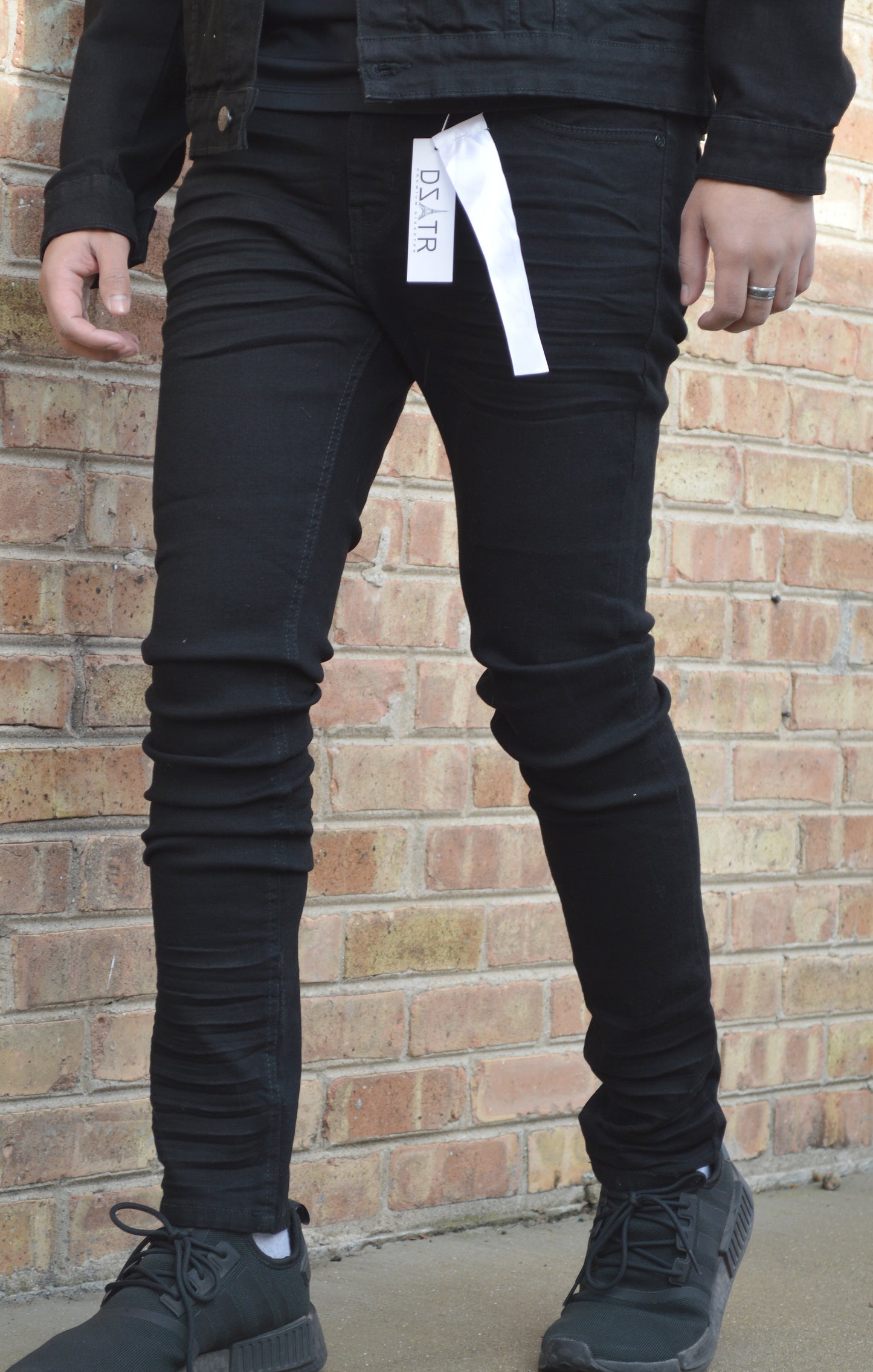 MENS CLASSIC ULTRA STRETCH DENIM - JET BLACK 3D (PD-T-003)