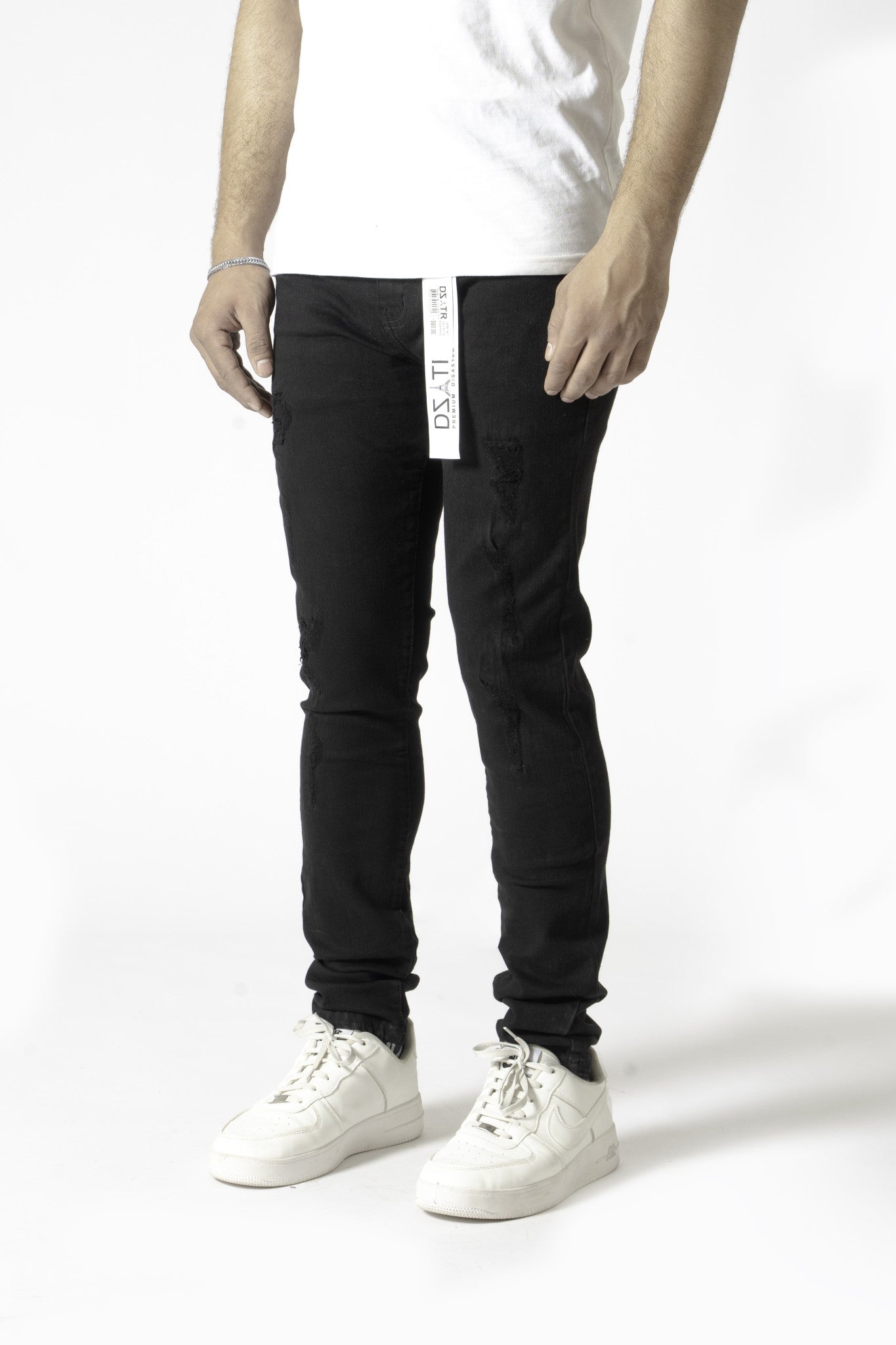 "Black 3D Ripped" - 351
