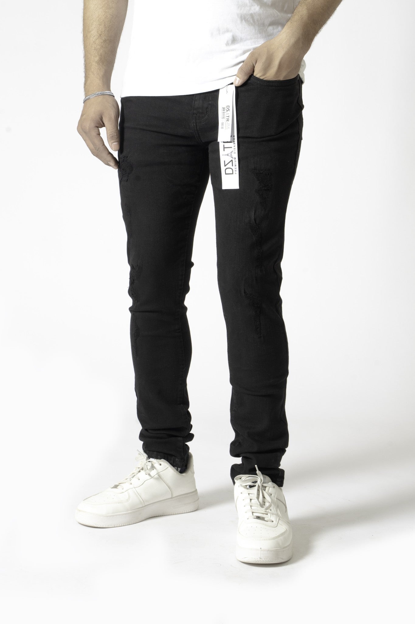 "Black 3D Ripped" - 351