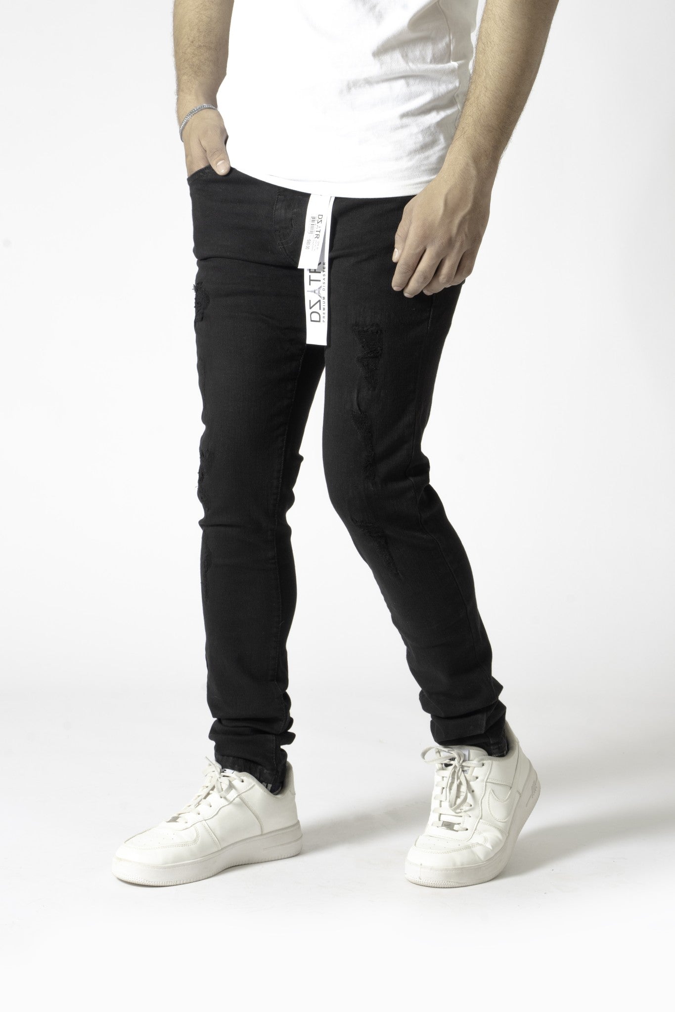 "Black 3D Ripped" - 351
