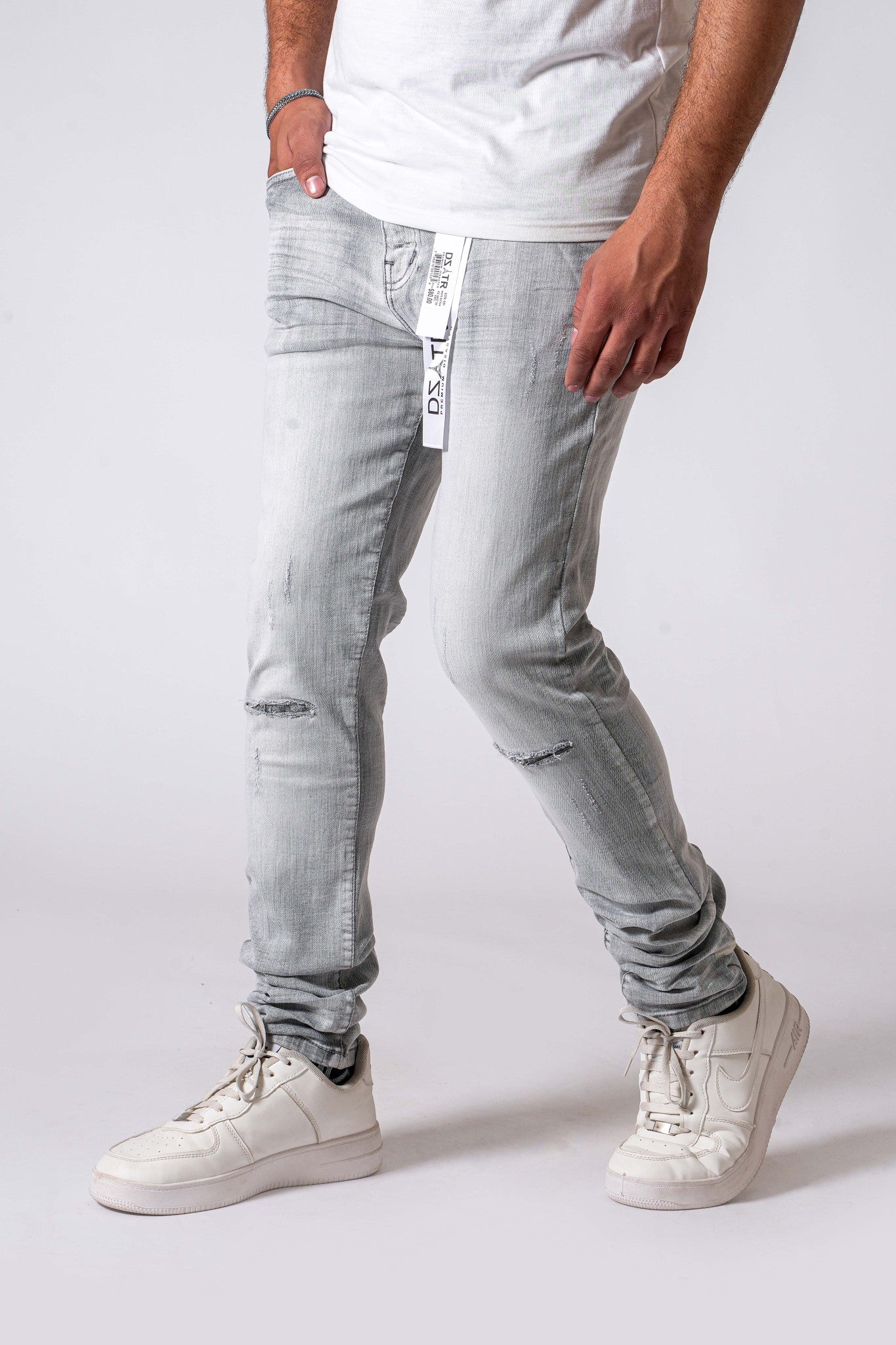 "Ice Grey 3D Rips" DZTR - 551