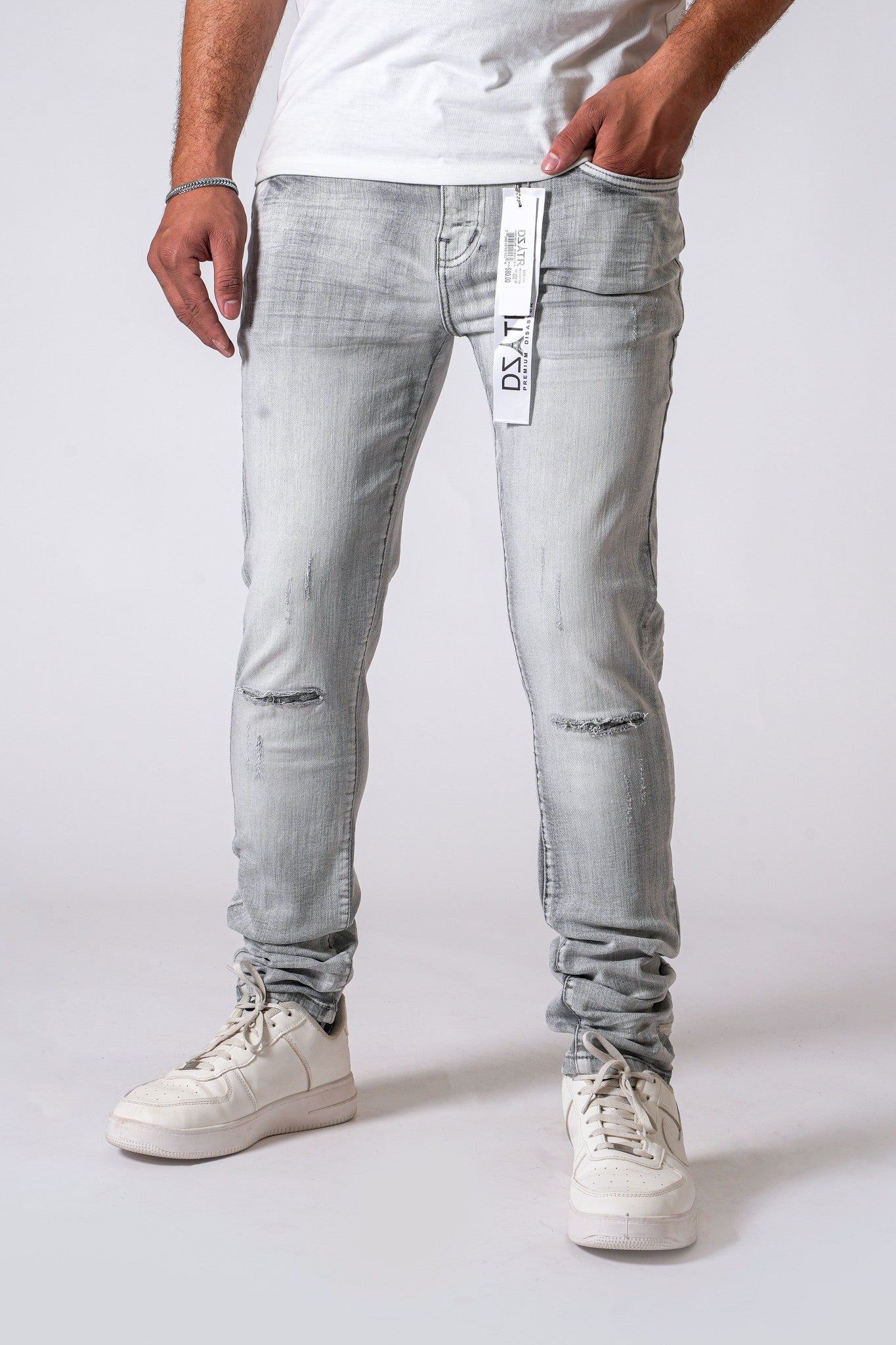 "Ice Grey 3D Rips" DZTR - 551