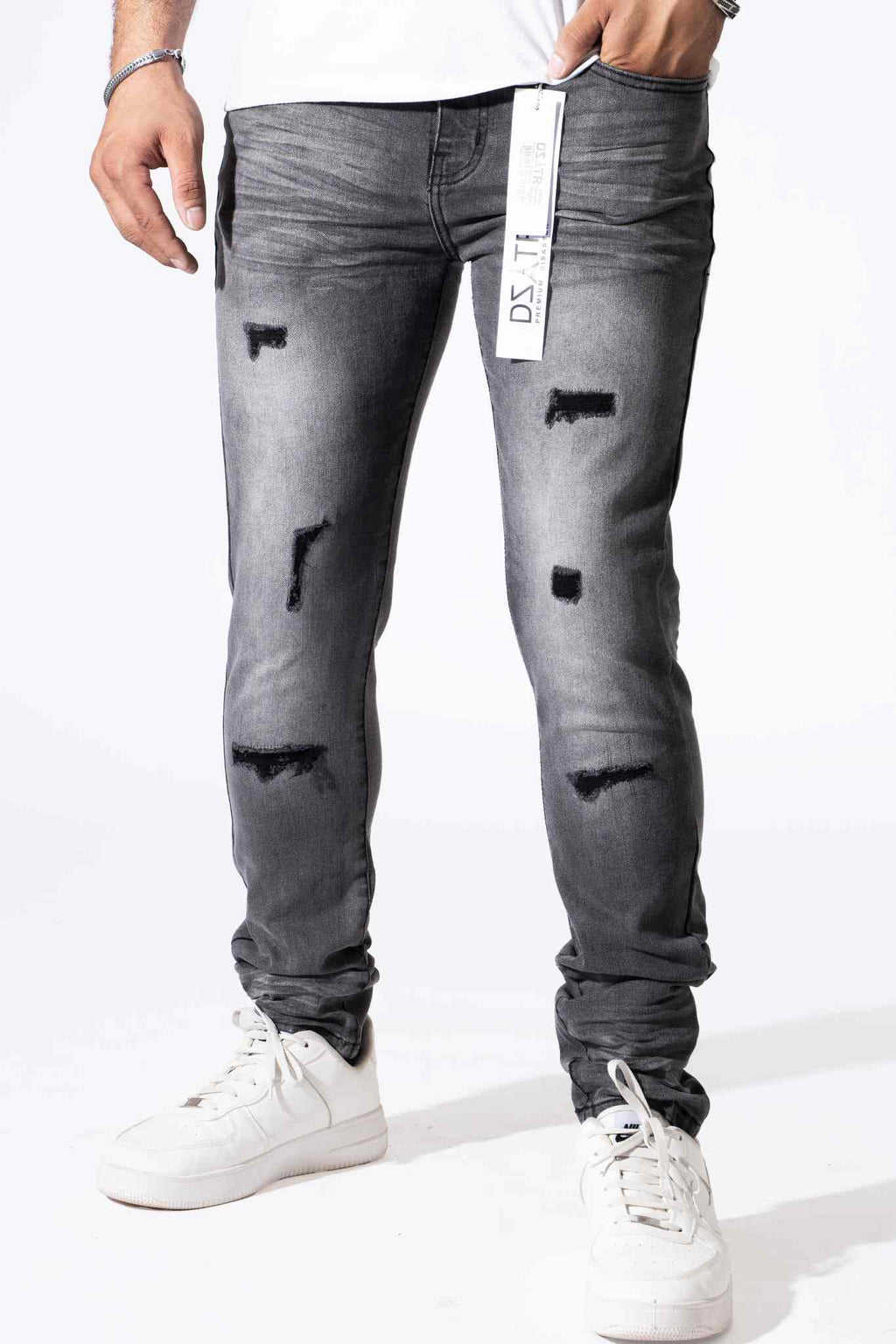"Grey Black Rips" DZTR - 254