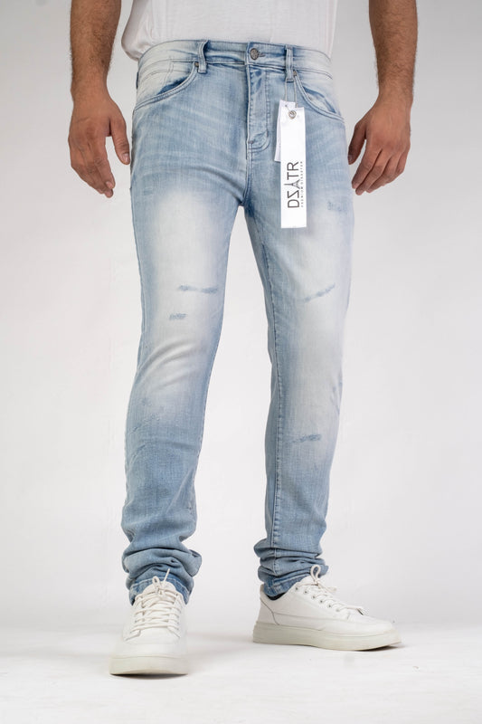 MENS CLASSIC ULTRA STRETCH DENIM - ABSTRACT BLUE DZTR-446