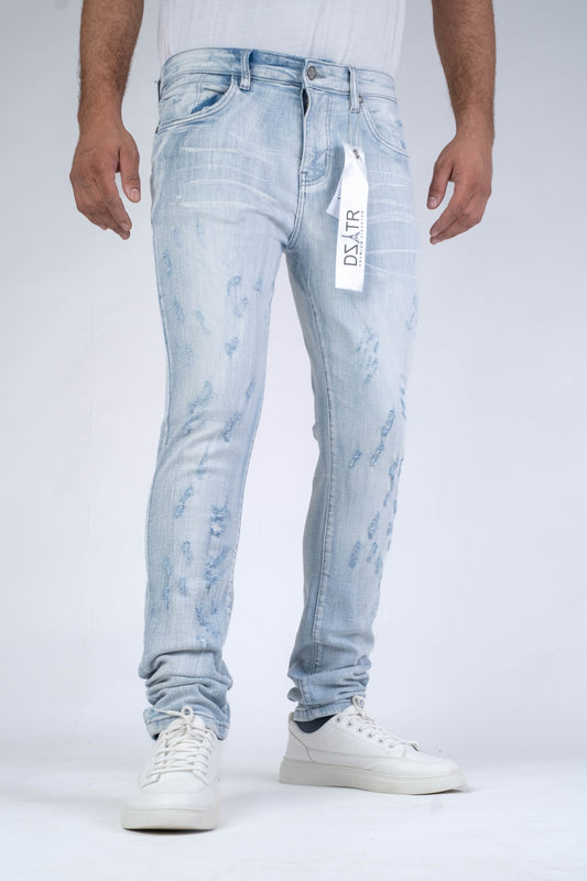 MENS CLASSIC ULTRA STRETCH DENIM - ICE RIP DZTR-447