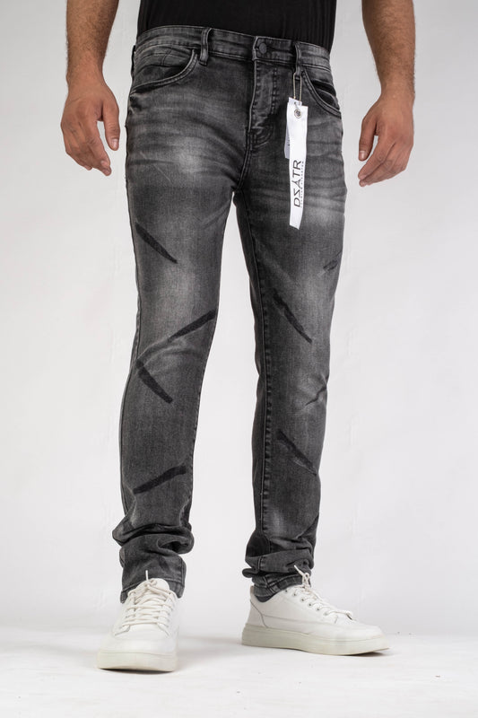 MENS CLASSIC ULTRA STRETCH DENIM - BLACK DZTR-453