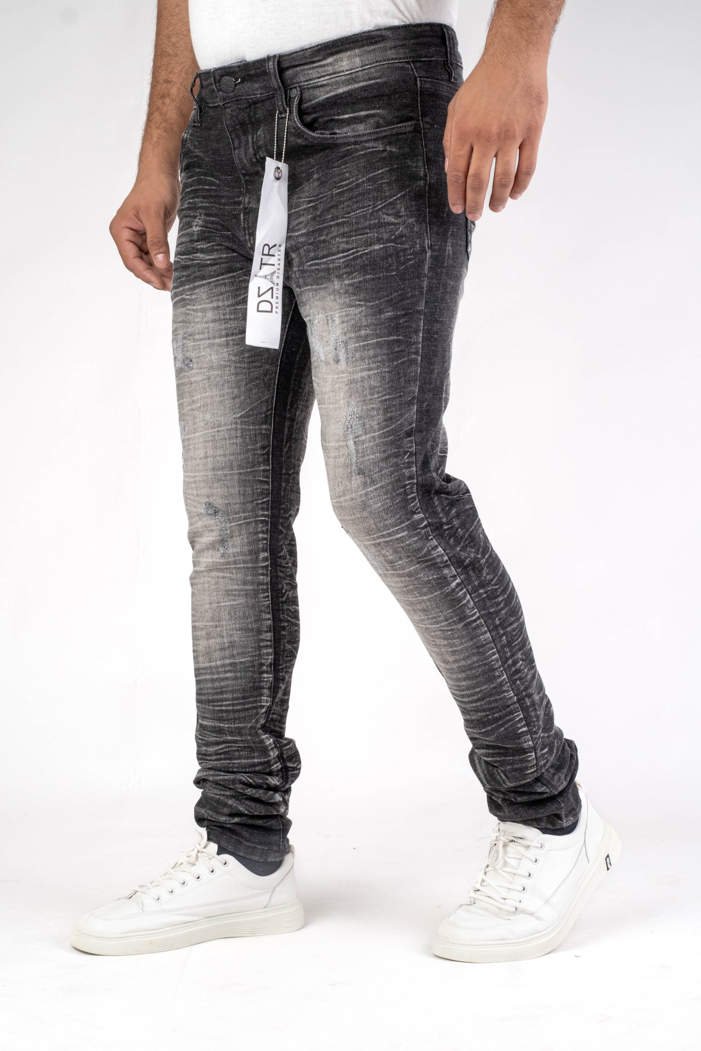 MENS CLASSIC ULTRA STRETCH DENIM - BLACK DZTR-459