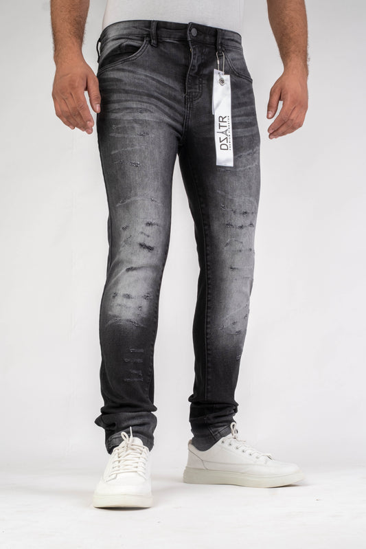 MENS CLASSIC ULTRA STRETCH DENIM - BLACK DZTR-465