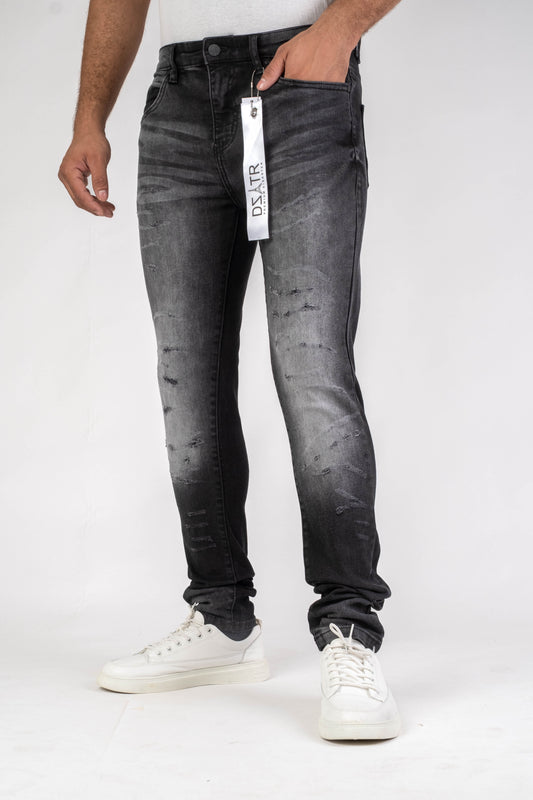 MENS CLASSIC ULTRA STRETCH DENIM - BLACK DZTR-465