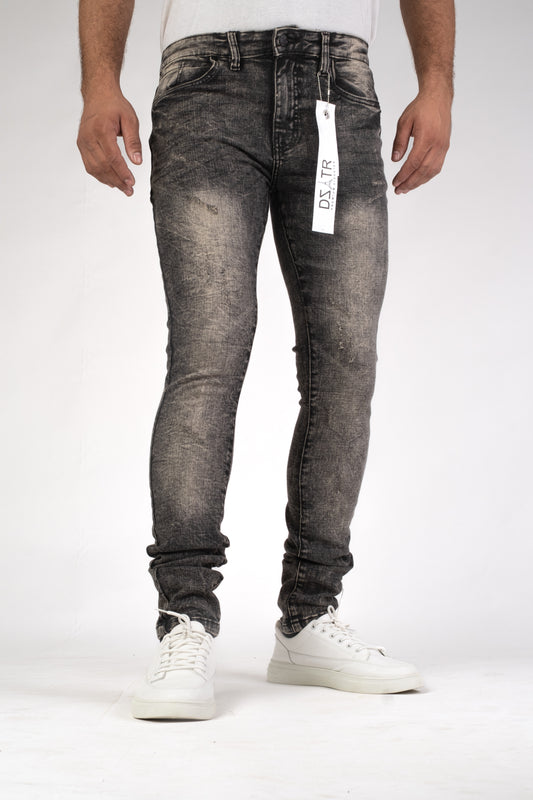 MENS CLASSIC ULTRA STRETCH DENIM - BLACK VINTAGE DZTR-478