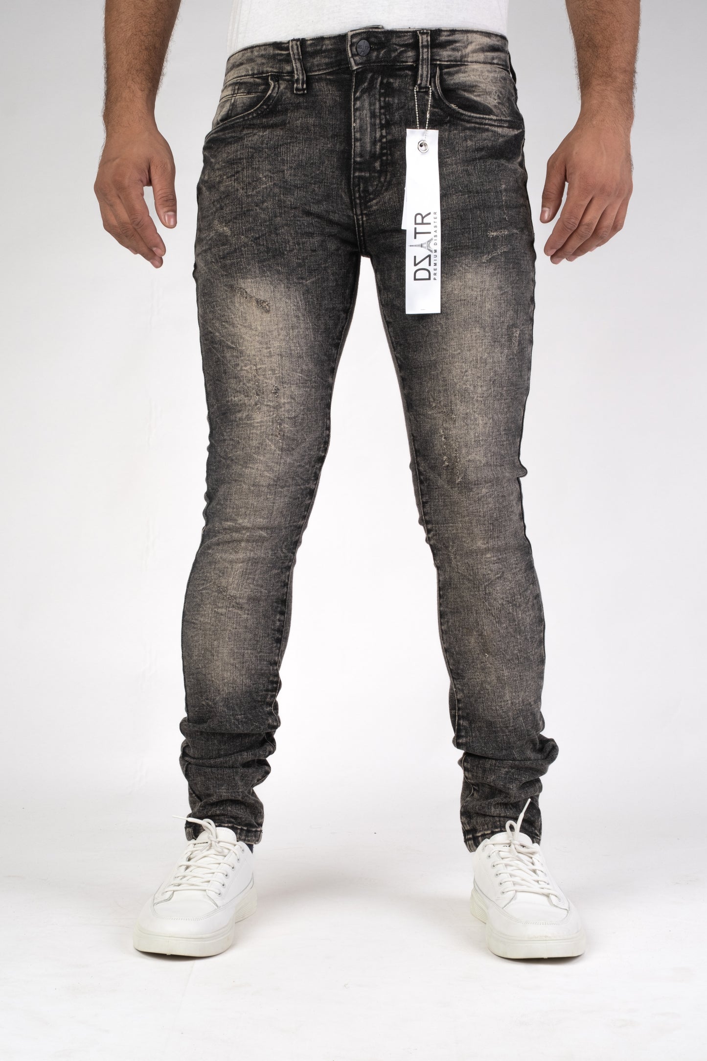 MENS CLASSIC ULTRA STRETCH DENIM - BLACK VINTAGE DZTR-478