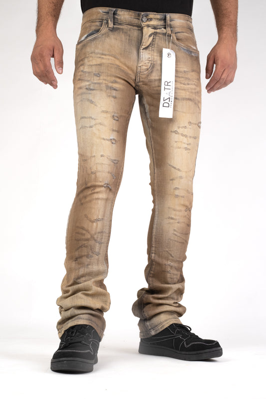 MENS CLASSIC ULTRA STRETCH DENIM - GREY STACKED DZTR-497