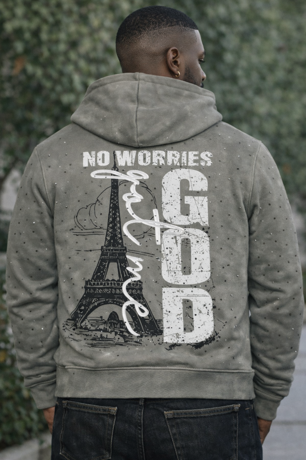 "MEN STONE HOODIE"-GOD