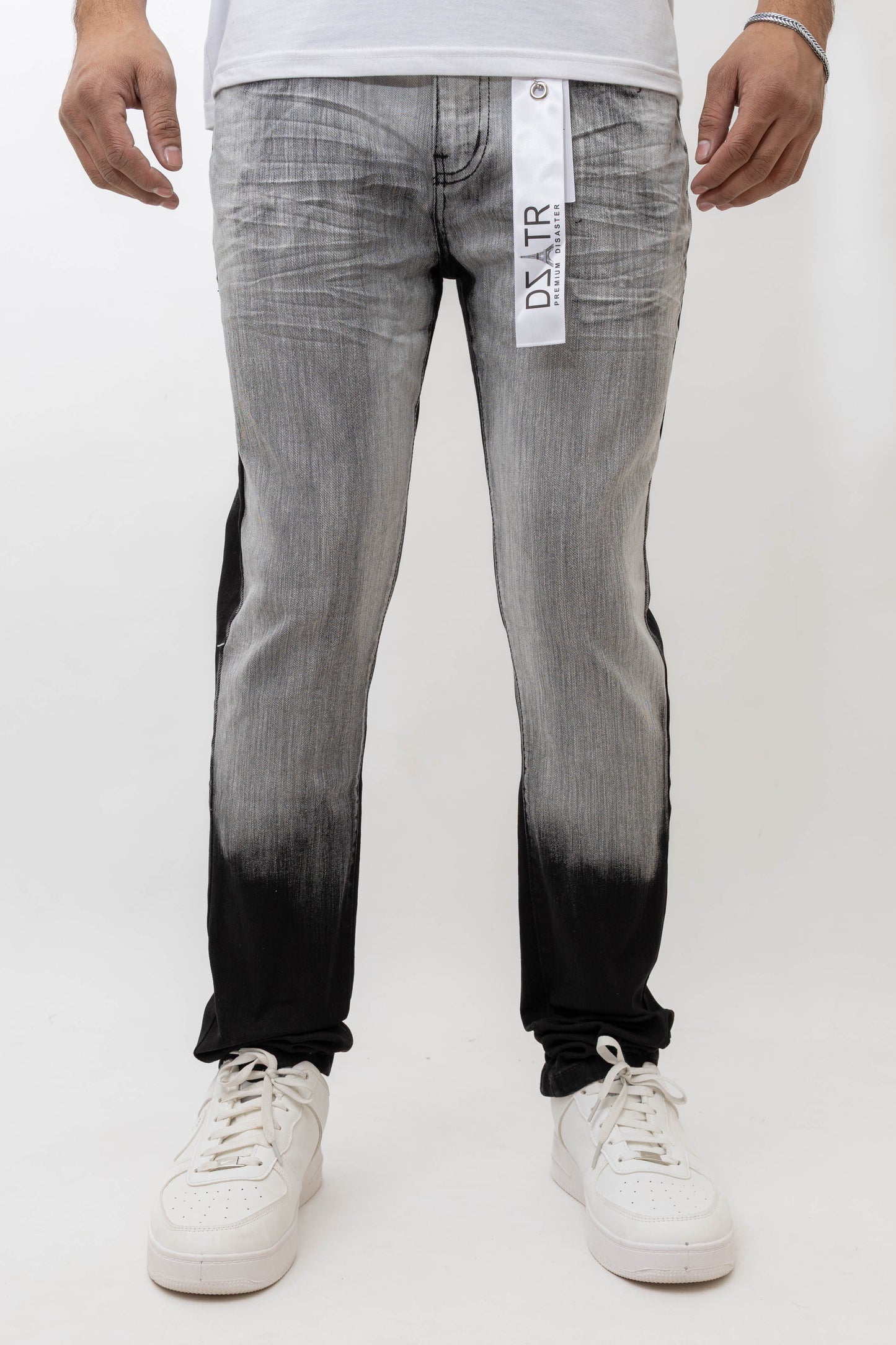 MENS CLASSIC ULTRA STRETCH DENIM -BLACK DZTR -454