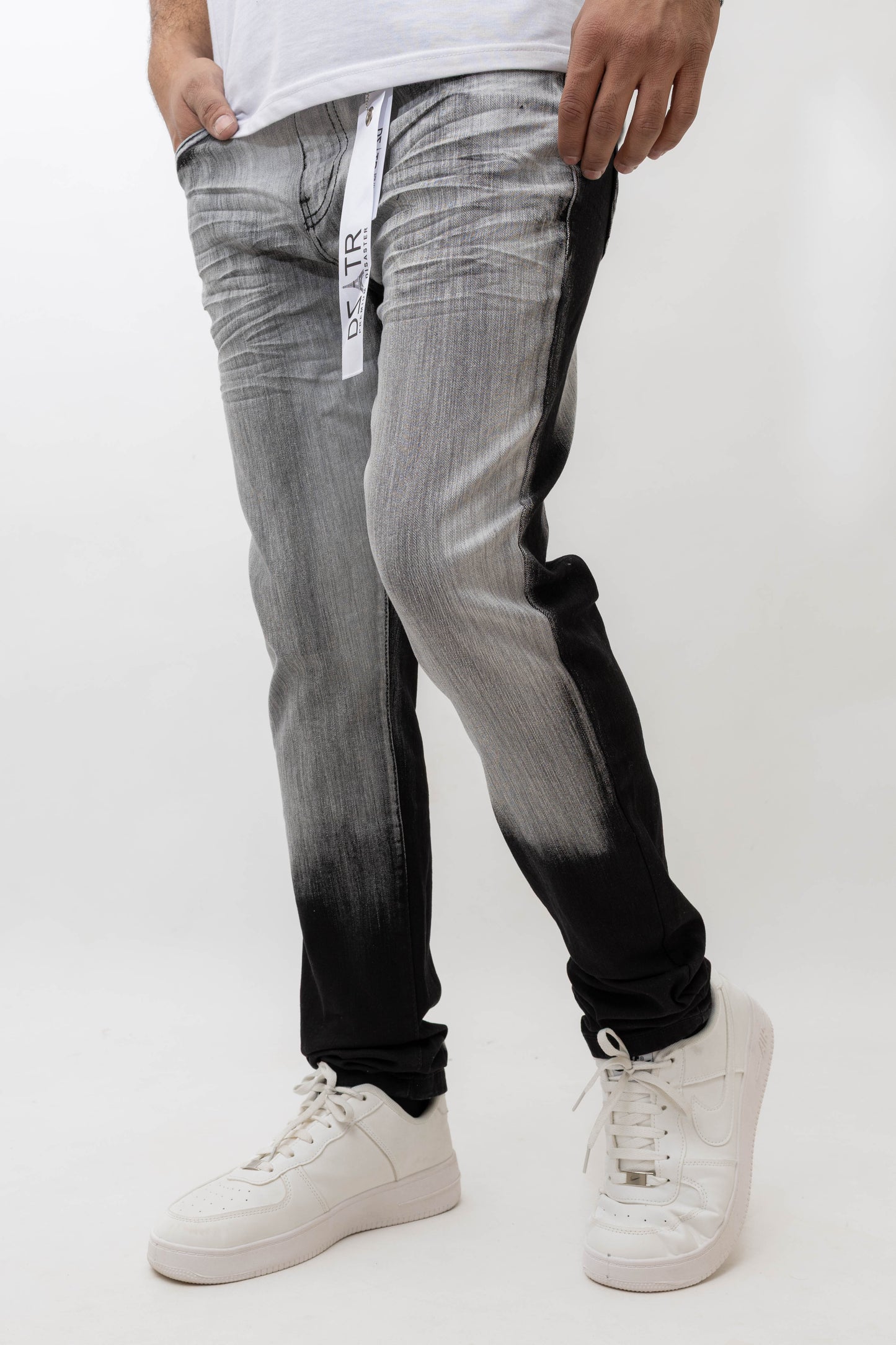 MENS CLASSIC ULTRA STRETCH DENIM -BLACK DZTR -454