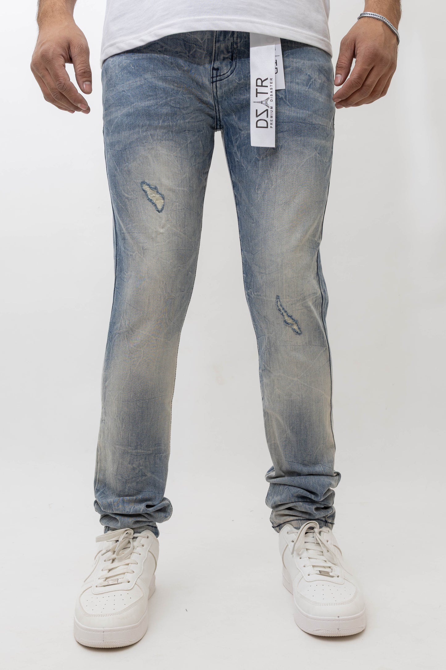 MENS SKINNY ULTRA STRETCH DENIM -MID VINTAGE DZTR -472