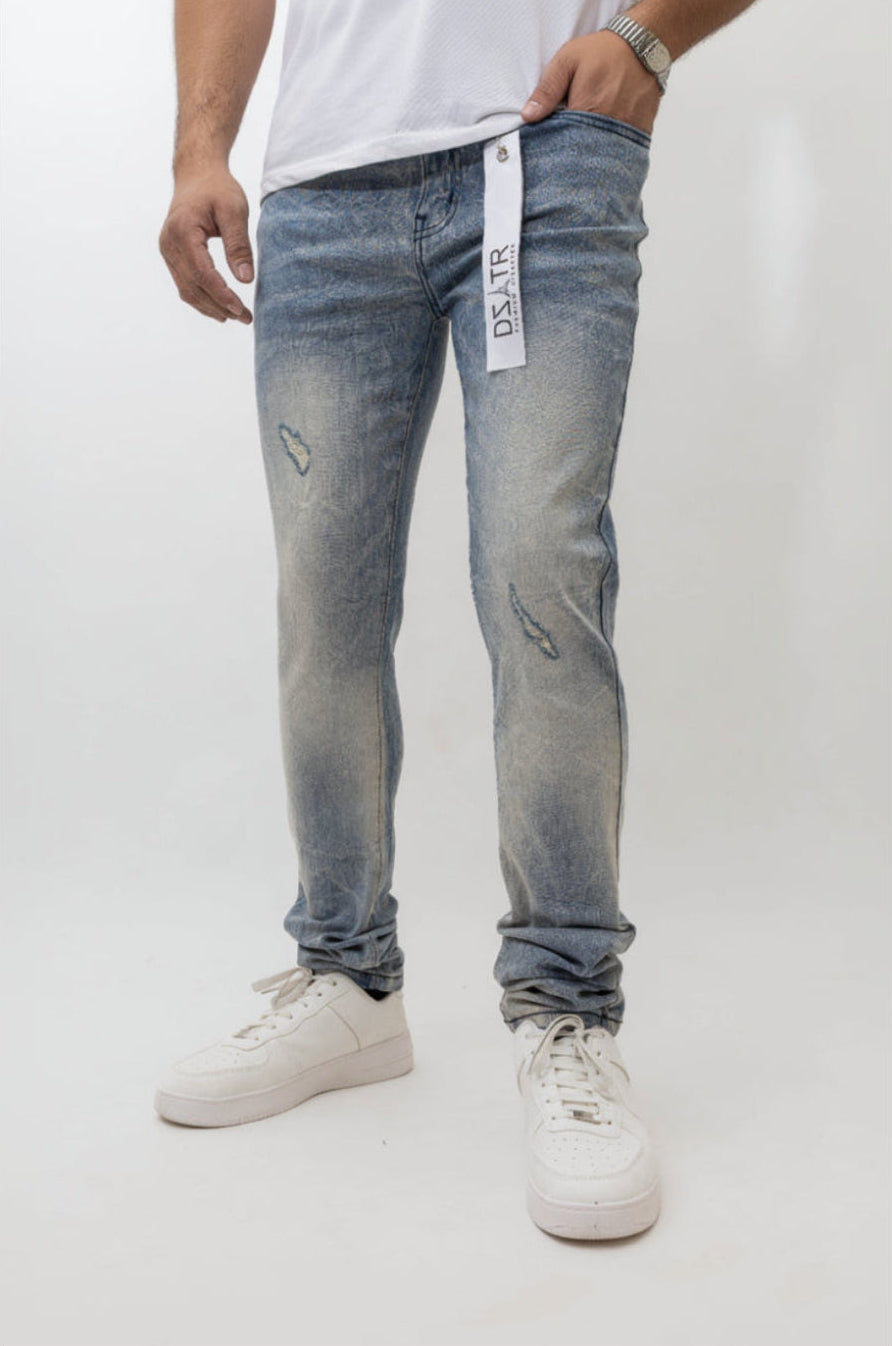 MENS SKINNY ULTRA STRETCH DENIM -MID VINTAGE DZTR -472