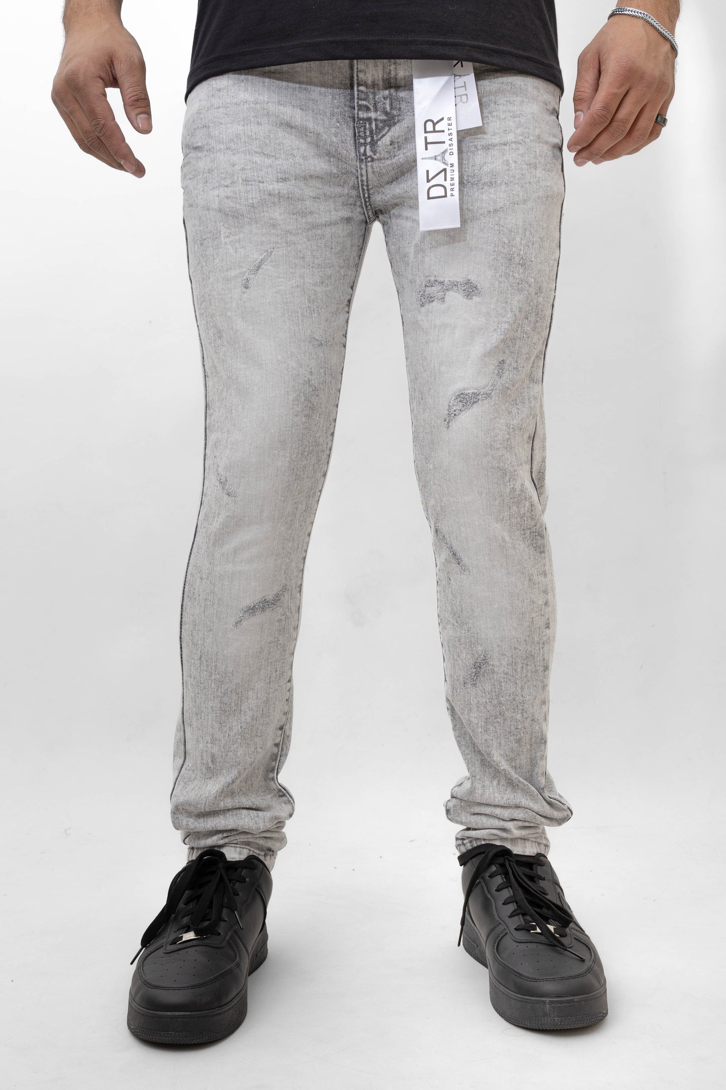 MENS CLASSIC ULTRA STRETCH DENIM -GREY DZTR -432