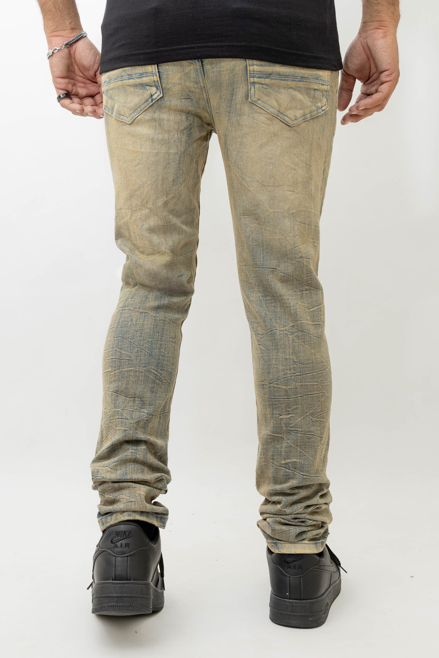 MENS SKINNY ULTRA STRETCH DENIM -ICE VINTAGE DZTR -438