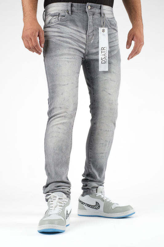 MENS CLASSIC ULTRA STRETCH DENIM - GREY DZTR-427