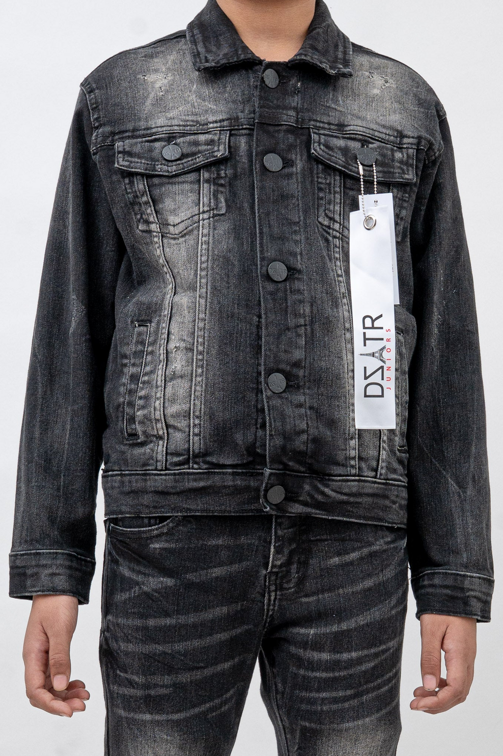 KIDS JACKET "BLACK WASH"