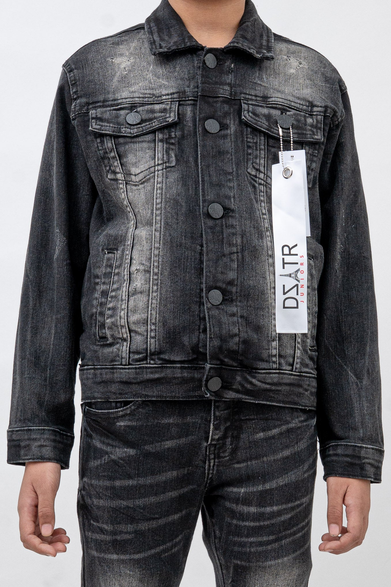 KIDS JACKET "BLACK WASH"