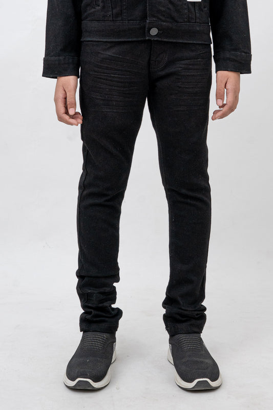 KIDS JEANS JET-BLACK K-006