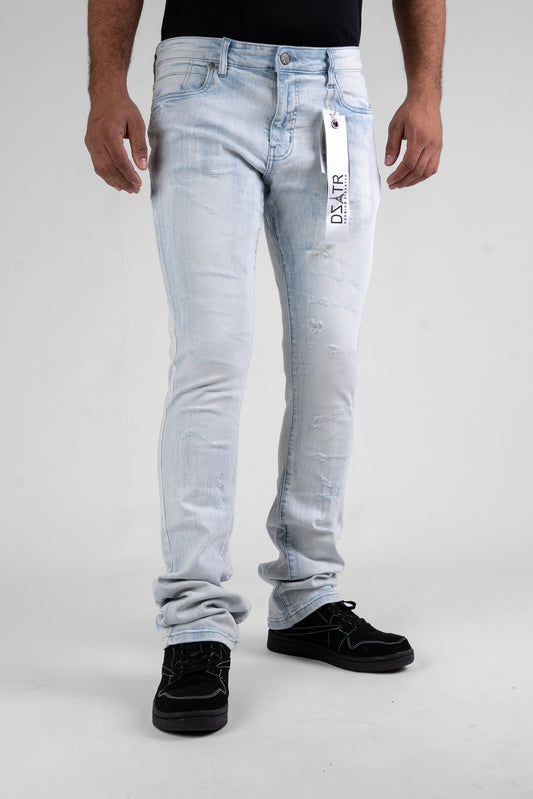 MENS CLASSIC ULTRA STRETCH DENIM -STACKED  ICE DZTR-494